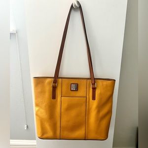 Dooney & Bourke Orange Leather Tote